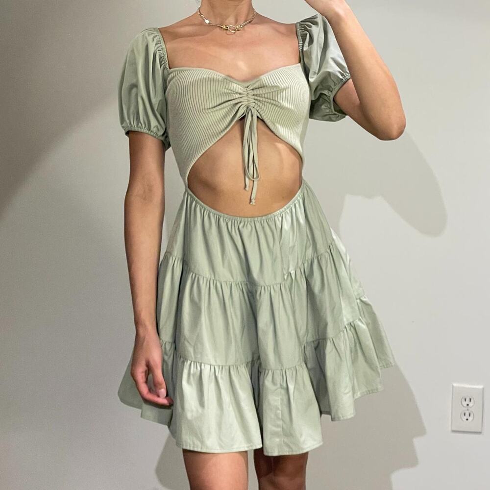 Light Green Mini Dress